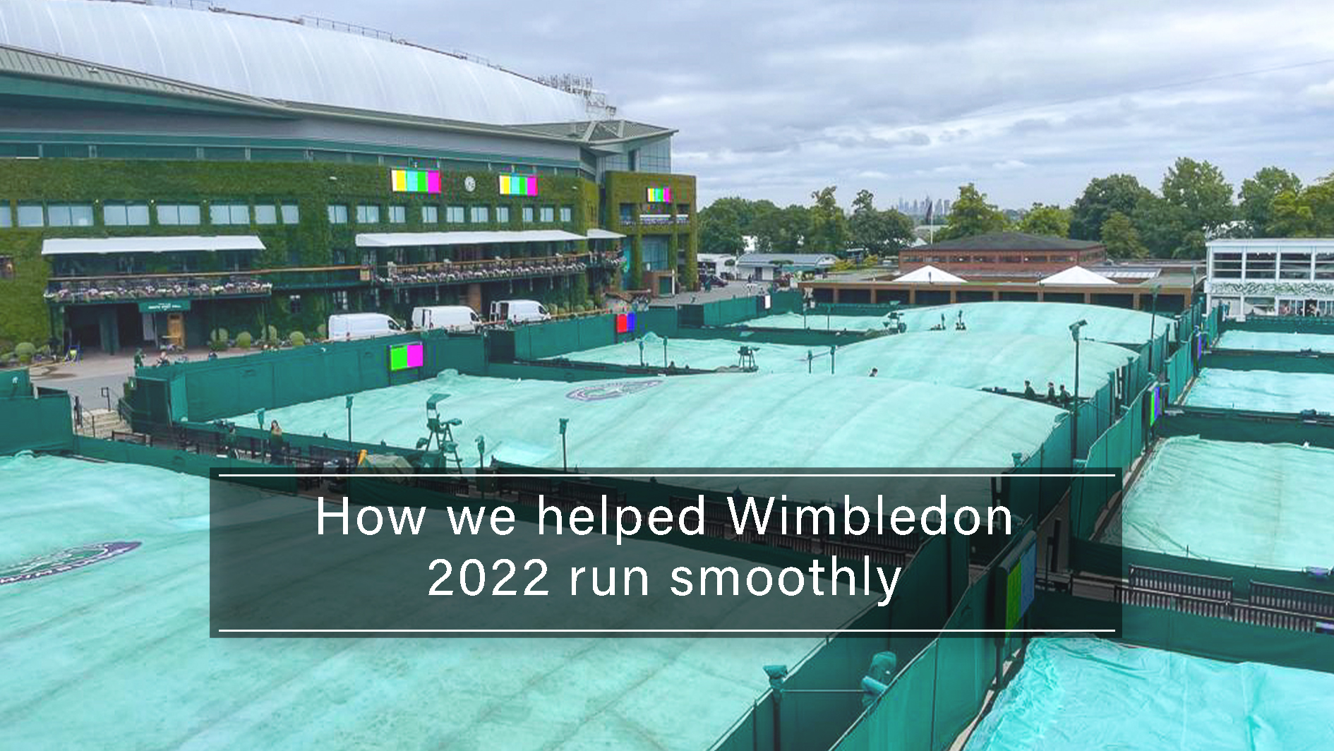 Stuart Canvas Centre Court Wimbledon Rain Cover