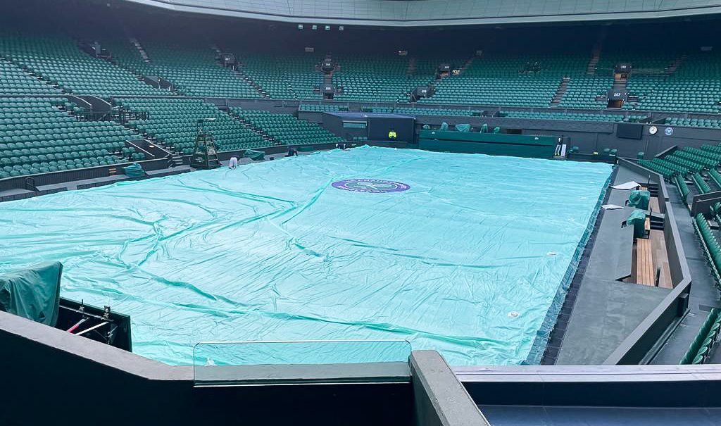 Wimbledon Centre Court Tennis Rain Cover Made by Stuart Canvas Group