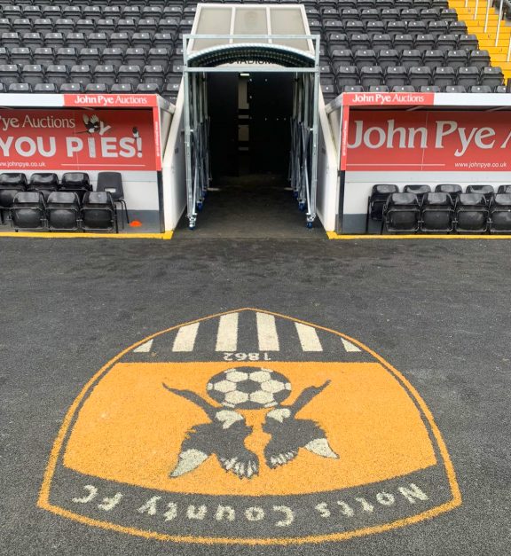 Nots cuounty fc tunnel