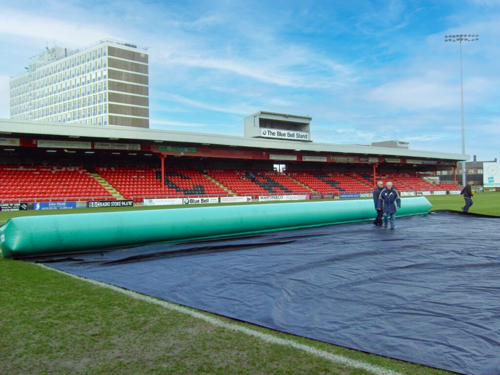 crewe alexandra fc pitch cover