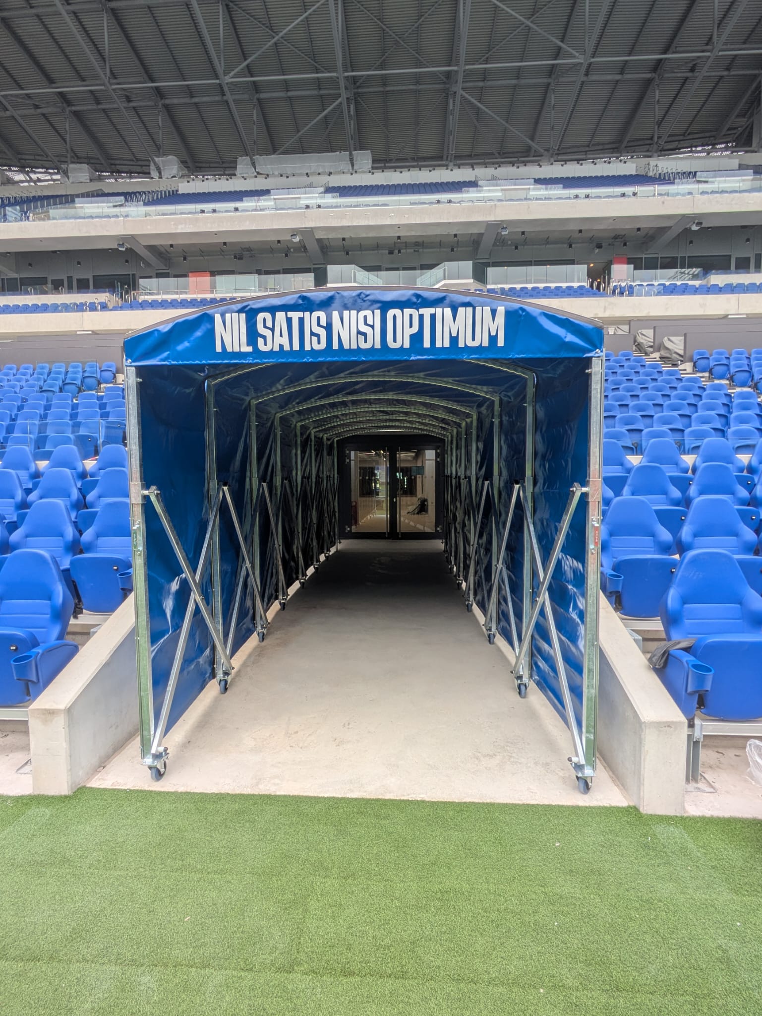 Retractable players tunnel installed at Hill Dickinson Stadium for Everton Football Club