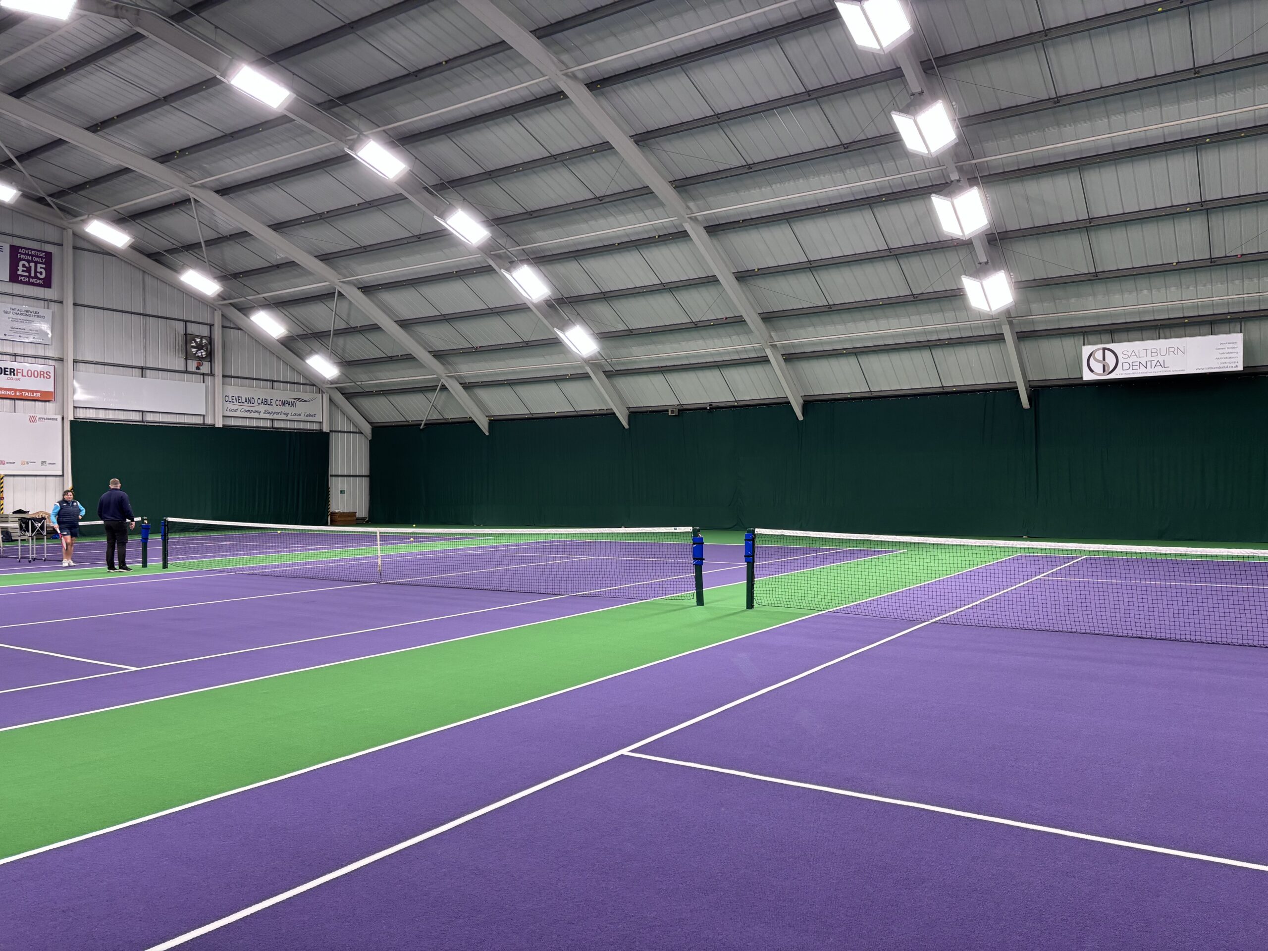 Indoor court backdrop curtains